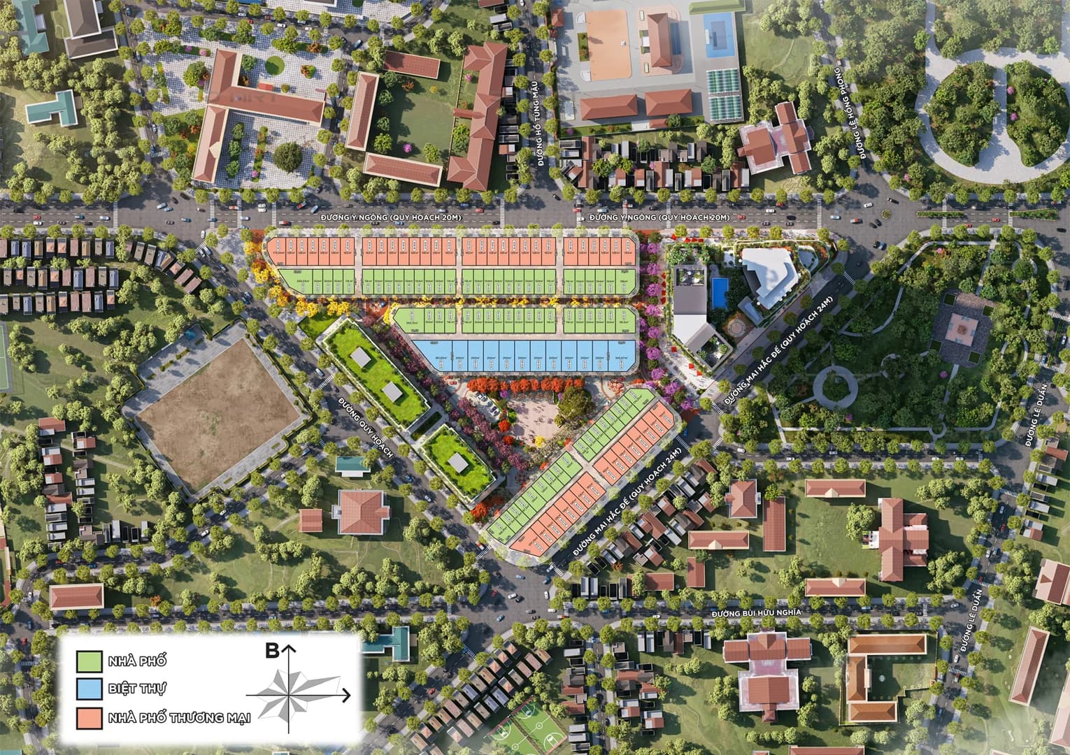 Mặt bằng quy hoạch dự án EcoPalace Đắk Lắk Buôn Ma Thuột